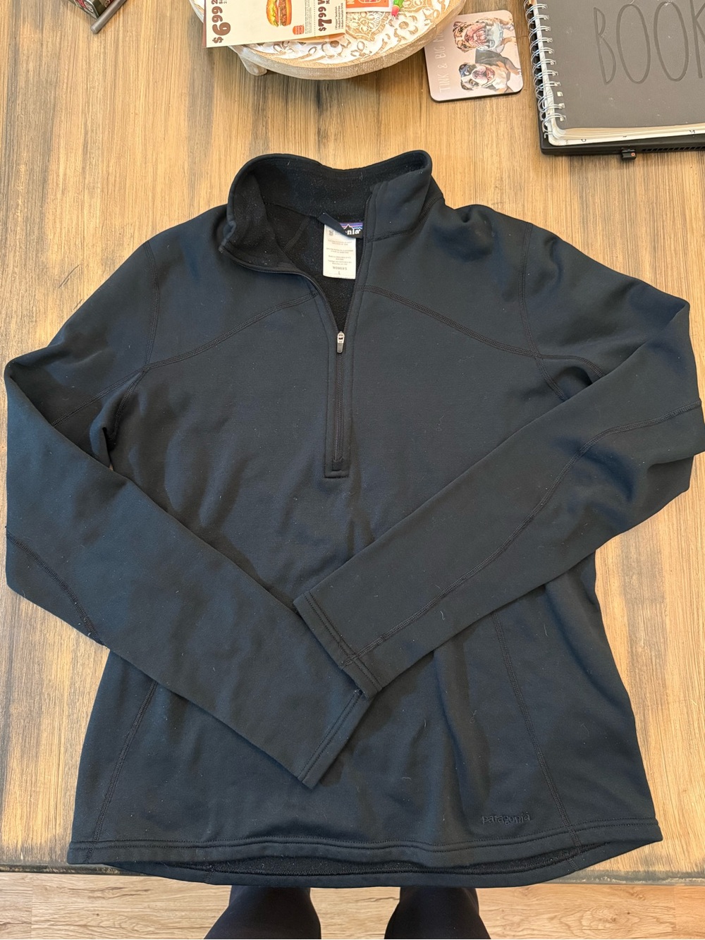 Patagonia Women’s Black Quarter-Zip Pullover Sweater